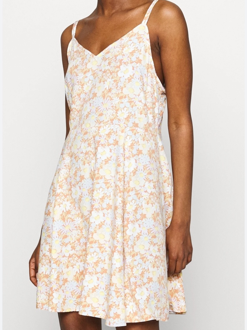 GAP Peach and White Floral Mini Dress